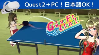 VRリズムフィットネスゲーム「Groove Fit Island!!」で卓球！【VRで遊ぶくらりちゃん】