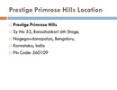 Best Opportunity for Best Flat Selection- Prestige Primrose Hills