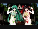 【東方MMD】霊夢と早苗（ダックコス）で「ロキ」in 博麗神社版 1080P