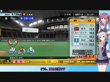 【パワプロ2022】夏色花梨、プロ野球選手になるpart11【CeVIO AI実況動画】