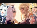 【手描き】没落令嬢フブキと煽り性能激高お嬢様フレア【切り抜き漫画】
