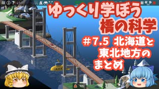 【Poly Bridge2】ゆっくり学ぼう橋の科学　日本の橋　北海道・東北地方まとめ