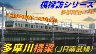 【橋探訪（多摩川編）#10】多摩川橋梁（JR南武線）で通過列車を満喫したい