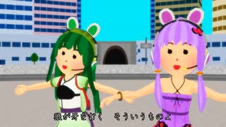 【MMD】東北ずん子ちゃんと(CeVIO AI)結月ゆかりさんが歌う「S・O・S」