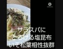 サラスパにとろける塩昆布いそ松葉相性抜群サラスパ違ったあら素晴らしい