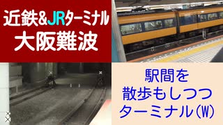 ST046-16　末端駅制覇：近鉄・阪神大阪難波とJR難波を駅間散歩してダブルターミナル【近鉄ターミナル駅完全制覇の旅リマスタリング】