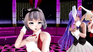 【東方MMD】東方７人で「キャットアイメイク」1080P