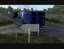 ETS2　長いトレーラー引っ張って配送 6