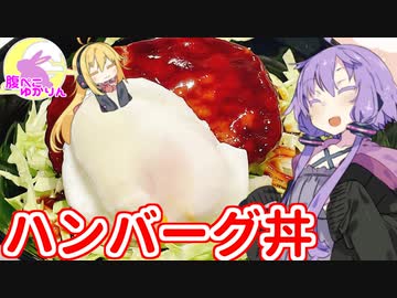 【なるべく火を使わない料理祭】腹ぺこゆかりんのおうちでご飯：番外編【ハンバーグ丼】