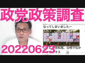 参院選投票のご参考に！各政党の政策調査結果（改憲・脱原発・夫婦別姓・同性婚など） 20220623