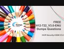 Free H12-722_V3.0-ENU Exam Dumps [2022] - Check HCIP-Security-CSSN V3.0 H12-722_V3.0-ENU Dumps
