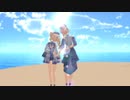 【原神MMD】Dive to Blue 【ジン・バーバラ】