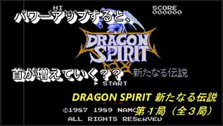 【ゲーム実況】竜となって進め！『DRAGON SPIRIT 新たなる伝説』第１局