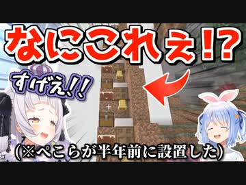 半年前ぺこらがいたずらで設置していったごちゃごちゃ階段にいまさら感動する紫咲シオン