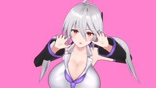 【おっぱいMMD】爆乳なハクさんでアニマル