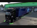 ETS2　長いトレーラー引っ張って配送 7