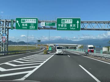 マツダ２車載　仙台～福島 磐梯吾妻スカイラインドライブ　５　東北自動車道　白石すぎ　福島飯坂のあたり　20220604