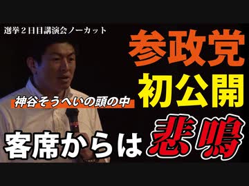 【本邦初公開】これが参政党の生みの親、神谷そうへい参議院議員候補の頭の中です。