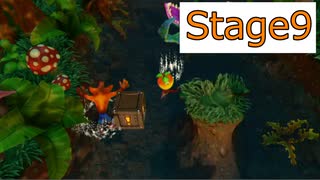 【クラッシュバンディクー】Stage9_じょうりゅうをめざせ【実況】#10