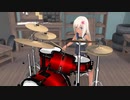 【MMD】呂500　ドラム演奏