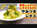 【変色したレタスの使い方】お手軽簡単『やみつきレタス』の作り方