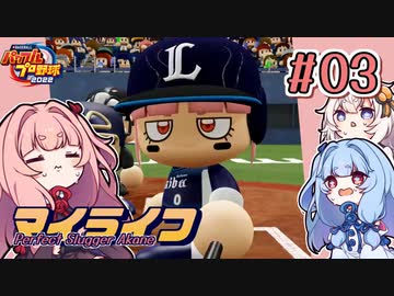 【パワプロ2022】茜「うちホームラン王なるわ」第03号【マイライフ】