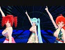 【MMD】ALICE_O'CLOCK【重音テト　波音リツ　初音ミク】
