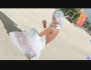 【Doaxvv/パティ】女の子座り・くねくね/ワールウィンド+ワールウィンド/純白のスリットワンピ 070100