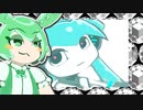 ずんだもんと　初音ミク描いてみた