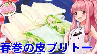 【春巻の皮ブリトー】午前０時のあかねごはん【VOICEROIDキッチン】