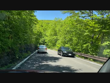 マツダ２車載　福島～仙台 磐梯吾妻スカイラインドライブ　15　磐梯吾妻スカイライン　8　つばくろ谷あたり下り　20220604