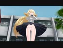 【MMD】椎名心実、クロエ・ルメールちゃんがセーラー服で積み上げ机2段でダダダダ天使を踊る