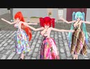 【MMD】再会【重音テト　波音リツ　初音ミク】