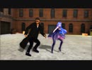 【MMD】Sour式巡音ルカ(青ルカ)さん×掃除屋(レ○ン)さんで、Bin　Cover by ado