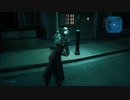 FINAL FANTASY VII REMAKE チャプター4 神羅兵が荒ぶるおばあちゃんを宥めるシーン