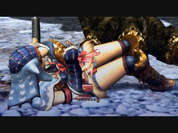 【MH3G HD】イビルジョー拘束攻撃　三人称視点(ボイス15)