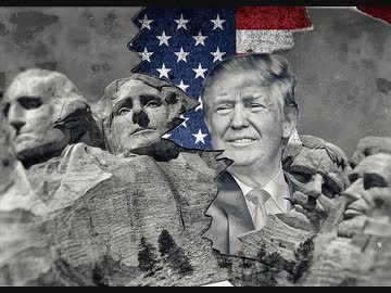 トランプ大統領 　ラッシュモア