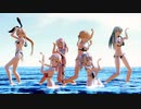 【MMD艦これ】鈴谷　鹿島　オイゲン  ろーちゃん　由良　島風　で　エンヴェキャットウォーク