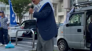 参議院選挙比例代表新党 くにもり三輪和雄名古屋市栄での演説