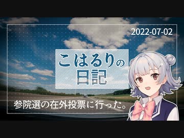 こはるりの日記 2022-07-02 参院選の在外投票に行った。 【小春六花】【ベルギー車載動画】