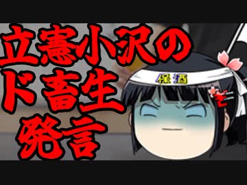 特定有害野党脳丸出しの小沢一郎の酷い妄言を許すな