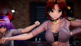 【第14回東方ニコ童祭】美鈴・咲夜・パチュリーで「Suit＆Tie」1080P【東方MMD】