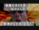 【検証】画像生成AIを使って拓也さんの新素材を生成してみた