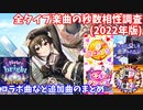 【デレステ】2022年7月までの追加楽曲とレゾナンス編成の相性調査【voiceroid解説】