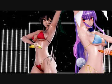 【東方MMD】お空と鈴仙で「JEWEL」 1080P