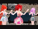 【MMD】雨音と、舞う。【重音テト　波音リツ　闇音レンリ】