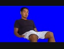 肩で息をする先輩BB