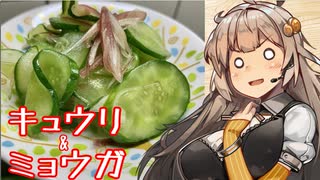 え、きゅうりでさっぱり美味しい一品を！？【キュウリとミョウガのさっぱり和え】