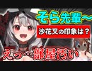 【ばっちい】大先輩ときのそらですらフォローできない汚部屋の沙花叉クロヱｗｗｗ