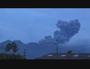 ある日の桜島（その３３４）＜ちょいと久々に噴煙上げてる姿に出くわした＞